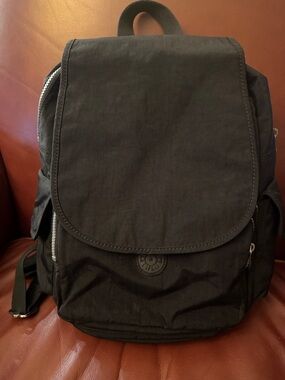 Kipling Black City Pack Backpack with Front Flap